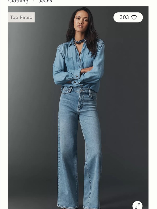 Frame Denim Denim - Frame Denim Light Blue Le Slim Palazzo Jeans 27 NWT
